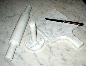 Carrara Marble Kitchen Accessories