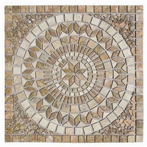 Medallion Tumbled Scabos- Light Travertine Medallion Tumbled Scabos- Light Travertine
