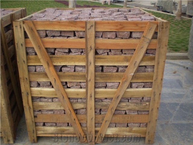 Red Granite Cobble Stone