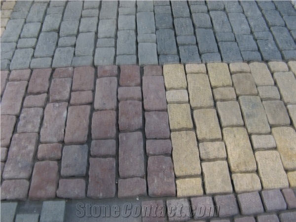 Granite Cobble Stone on Mesh