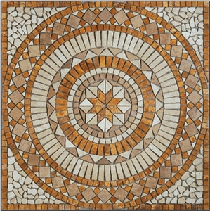 Travertine Mosaic Medallion
