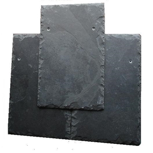 Brazilian Black Slate Roofing Tile, Graphite Black Slate Roofing Tiles