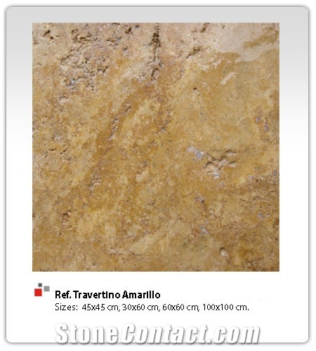 Travertino Amarillo Tiles, Travertino Gold