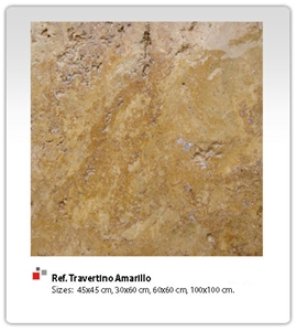 Travertino Amarillo Tiles, Travertino Gold