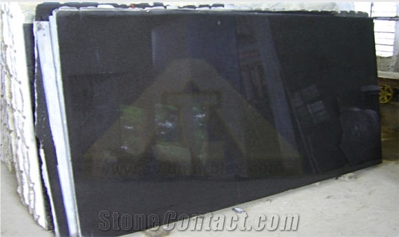 Absolute Black Granite Slabs & Tiles, India Black Granite