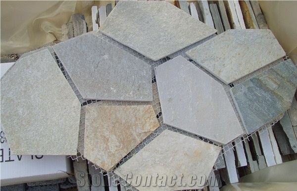 Beige Slate Flagstone Paver