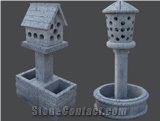 Grey Granite Carving Lamps