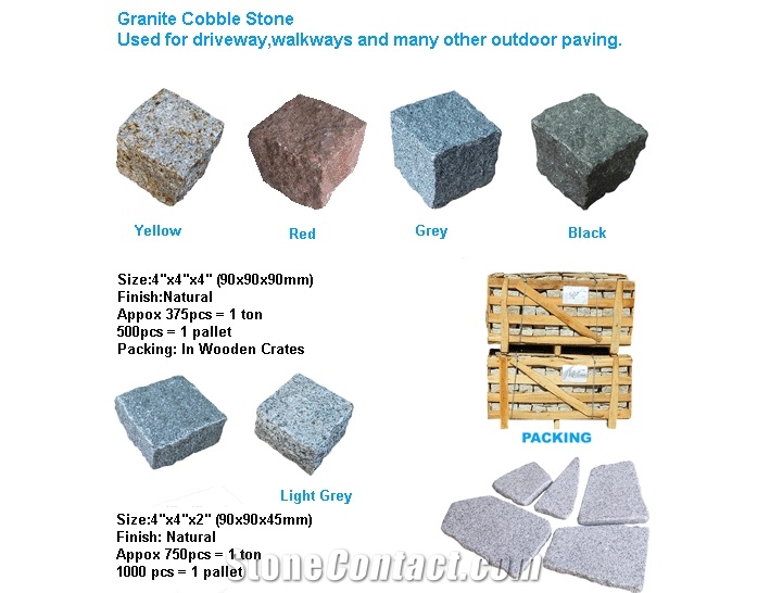 Granite Cobble Stone & Cubestone,Cubic Stones