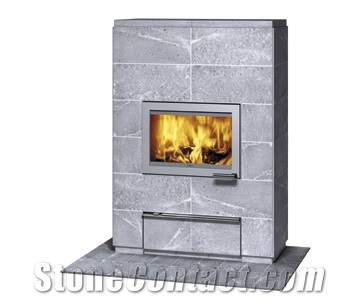 Tulikivi Soapstone Stove, Fireplaces