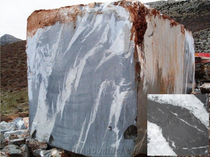 Anatolian Silver Marble Blocks, Grey Marble Blocks