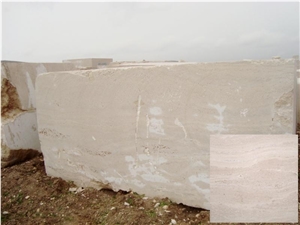 Cream Light Beige Travertine Block, Apollonia Cream Travertine Blocks