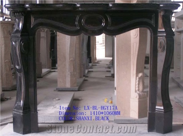 Shanxi Black Granite Fireplaces