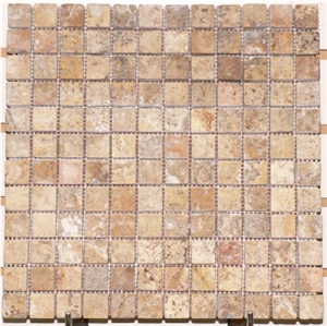 Tumbled Travertine Mosaic