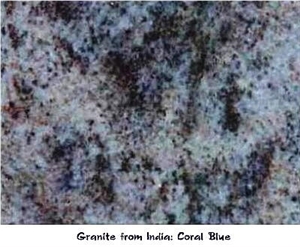 Coral Blue Granite Slabs & Tiles, India Blue Granite