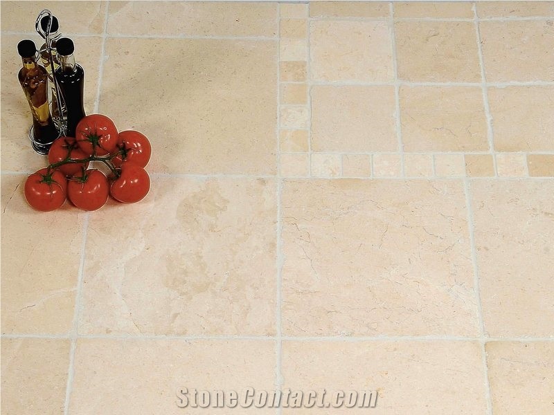 Botticino Marble Tiles - Tumbled, Botticino Classico Marble Slabs & Tiles