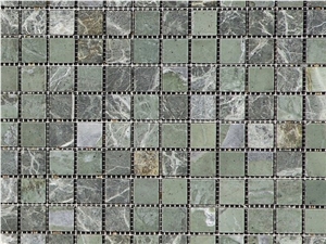 Green Marble Tumbled Mosaic Green Marble Tumbled Mosaic
