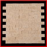 Beige Travertine Splitface Mosaic