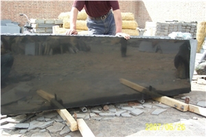 Mongolia Black Basalt Slabs & Tiles, China Black Basalt