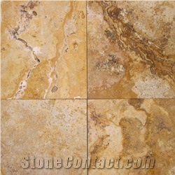 Desert Gold Travertine Slabs & Tiles, Italy Yellow Travertine