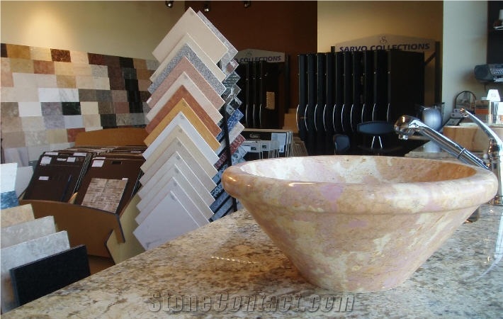 Beige Limestone Basin