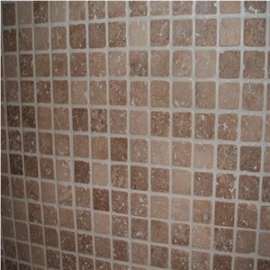 Noce Travertine Wall Mosaic