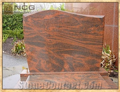 Light Brown Granite Tombstone