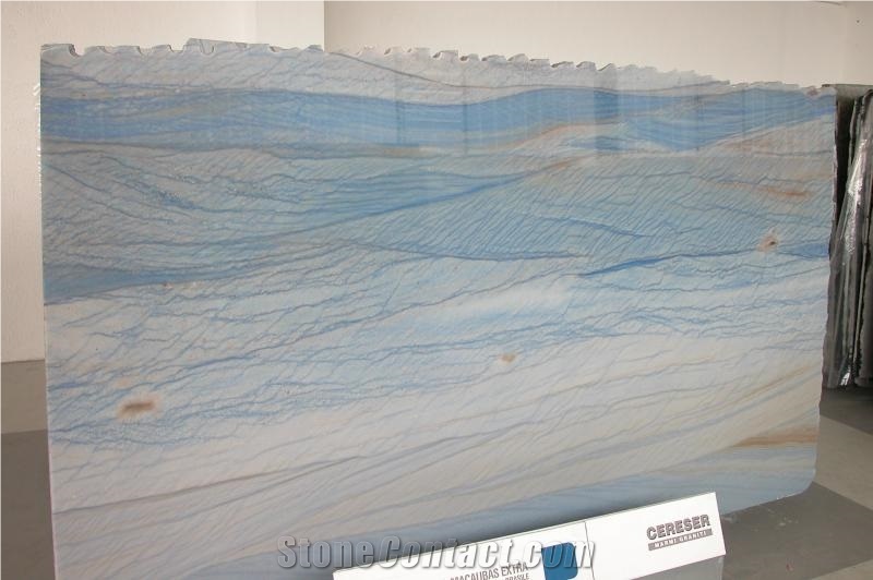 Azul Macaubas Quartzite Slab, Brazil Blue Quartzite