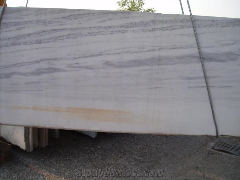 Bianco Lasa Venato Marble Slabs, Bianco Lasa Striato Marble