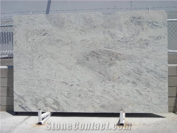 Bianco Romano Granite Slab, Brazil White Granite