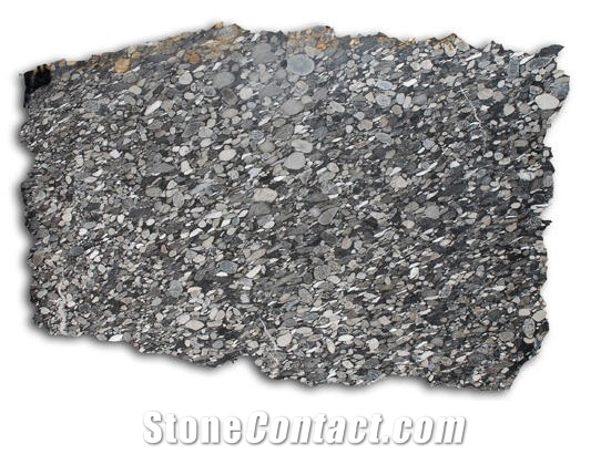 Black Mosaic Granite Slabs
