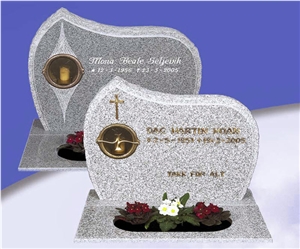 Kuru Grey Granite Tombstone