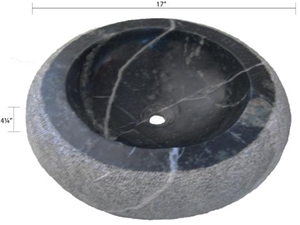 Wash Basin in Rio Blue Soapstone