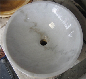 China White Marble Basin China White Marble Basin