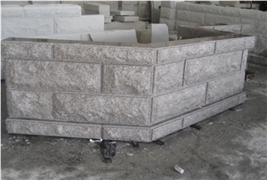 G603 Granite Mushroom Stone Wall