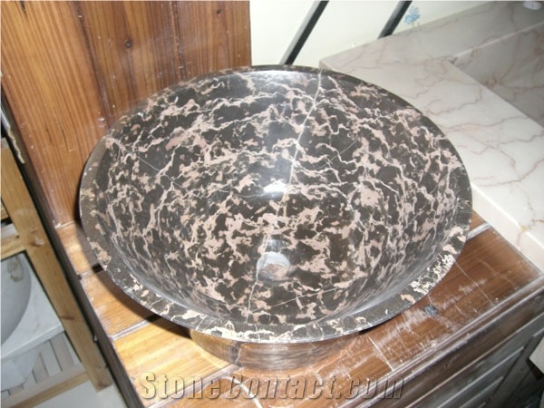 Portoro Red Marble Basin,Sink