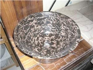 Portoro Red Marble Basin,Sink