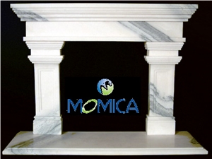 Fangshan White Jade Marble Fireplace Mantel Fangshan White Jade Marble Fireplace Mantel