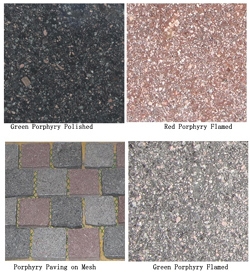 Porphyry, Red Porphyry, Green Porphyry