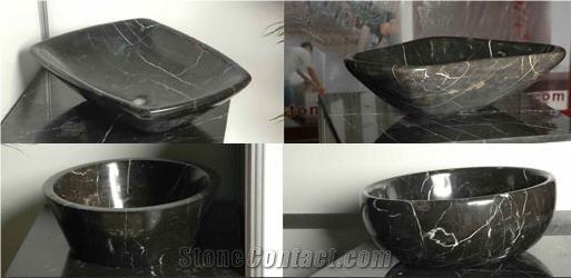 Taurus Black Marble Sink, Basins