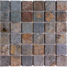 Slate Tumbled Mosaic Slate Tumbled Mosaic