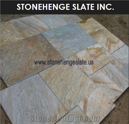 Golden Quartzite Pavers Slabs & Tiles