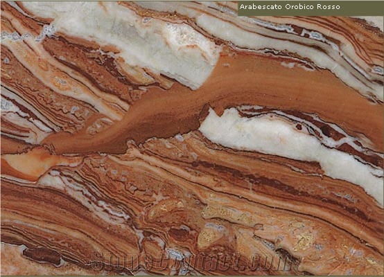 Arabescato Orobico Rosso Marble Slabs & Tiles, Italy Red Marble