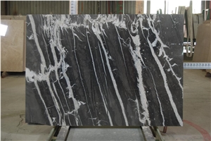Anatolian Silver Ice Marble Tiles & Slabs, Black Polished Marble Floor Tiles Turkey Anatolian Silver Ice Marble Tiles & Slabs, Black Polished Marble Floor Tiles Turkey