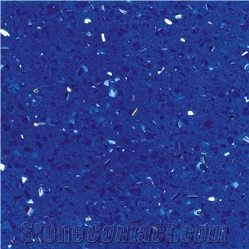 Blue Galaxy Quartz Stone,Solid Surface Engineered Stone Hr0011