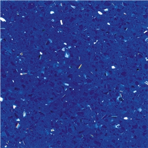 Blue Galaxy Quartz Stone,Solid Surface Engineered Stone Hr0011