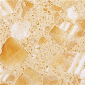 Manmade Stone Of Color Yellow