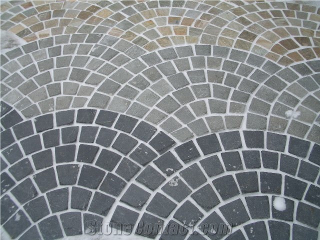 China Black Slate Paverment