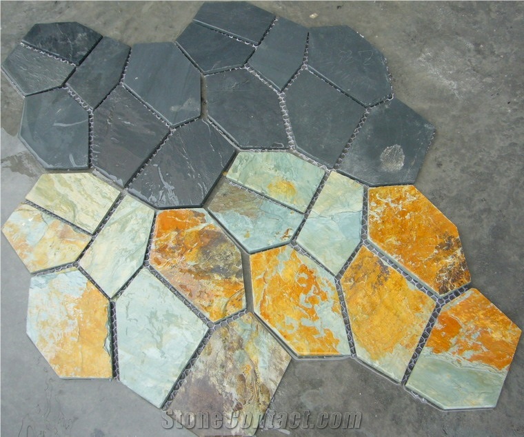 Random Slate Meshed Tile