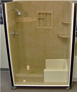 Yellow Granite Tub Surrounds, Shower Panels Yellow Granite Tub Surrounds, Shower Panels