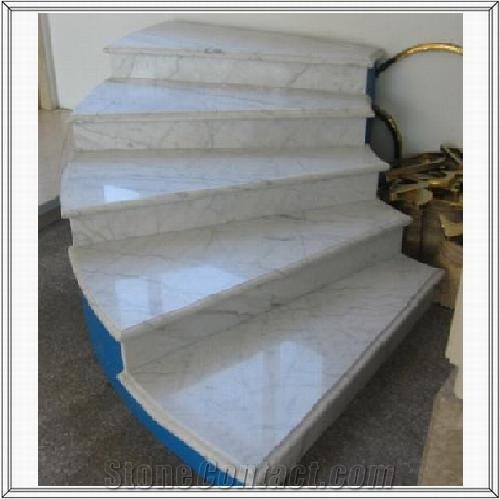 White Marble Stairs,step